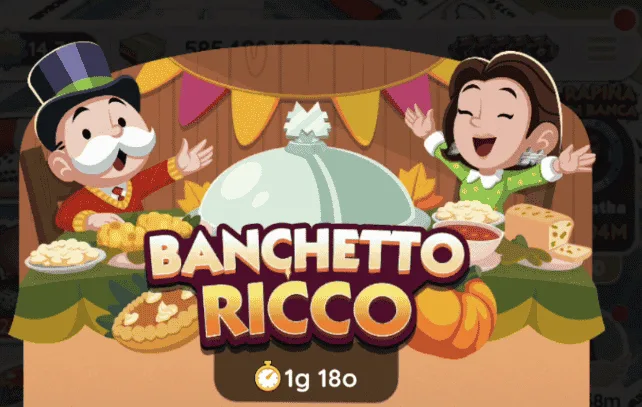 Evento Banchetto Ricco di Monopoly Go (elenco dei premi)